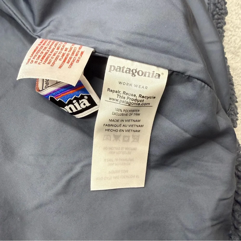 Patagonia‎ Charcoal and Rust Fleece Vest